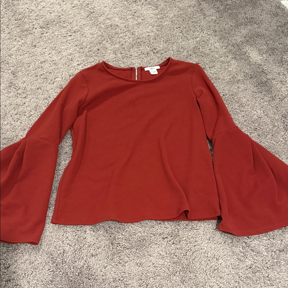 Bar III Women's Bell Sleeve Top